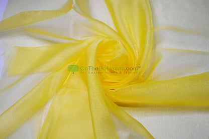 Japanese Crystal Organza Fabric | 100% Nylon | 45” Width | Sheer Luxury for Gowns & Décor