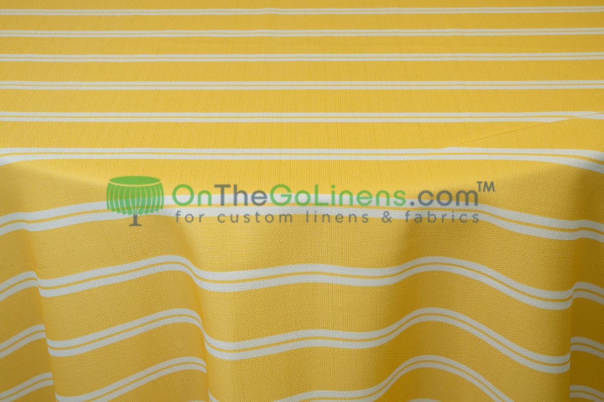 Monarch Stripe Tablecloths & Table Linens 100% Polyester for Weddings & Events