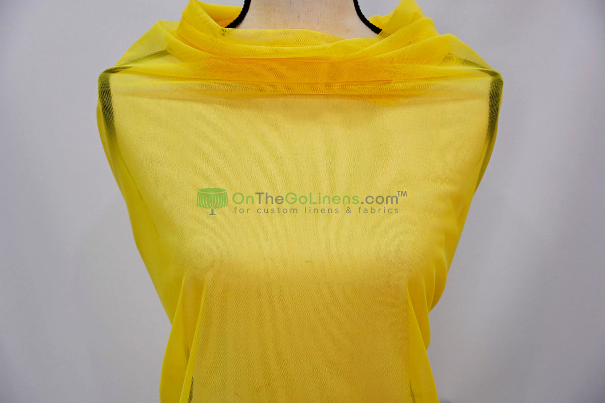 Power Mesh Spandex Fabric by the Yard | 60" Wide | Multiple Colors | 80/20 Nylon Spandex Blend |
