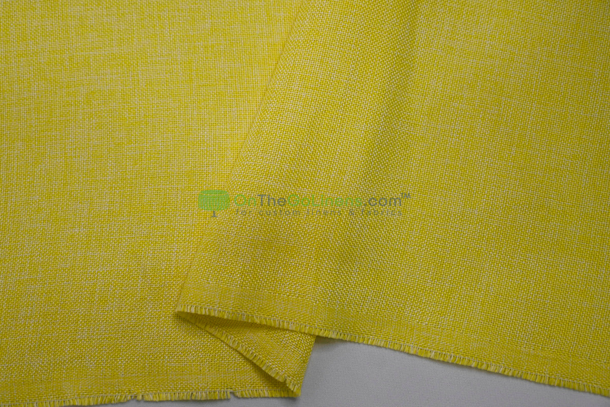 Vintage Linen Event Drapery Panels | Imitation Burlap Curtains | Washable 100% Polyester Burlap |
