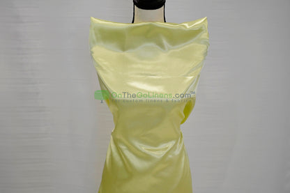 Charmeuse Satin Table Linens, Table Overlays, Table Drapes and Banquets | Multiple IFR Satin Colors |