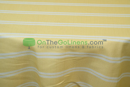 Monarch Stripe Tablecloths & Table Linens 100% Polyester for Weddings & Events