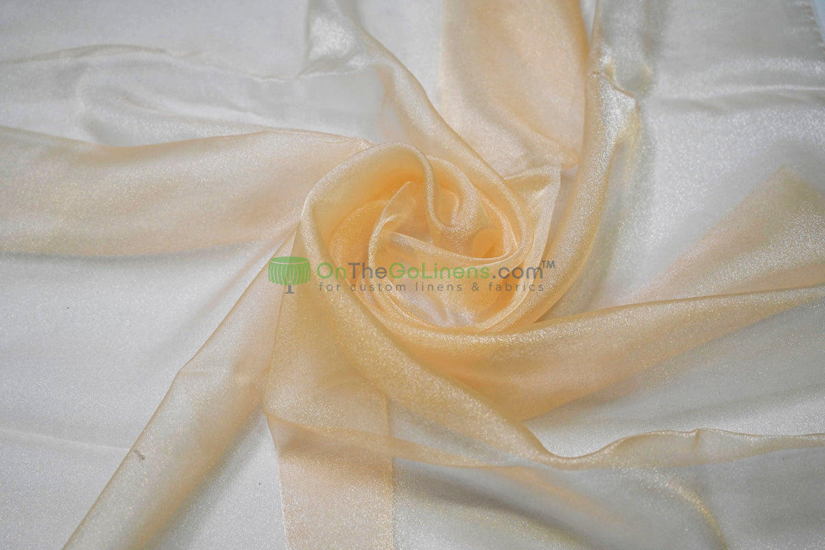 Japanese Crystal Organza Fabric | 100% Nylon | 45” Width | Sheer Luxury for Gowns & Décor