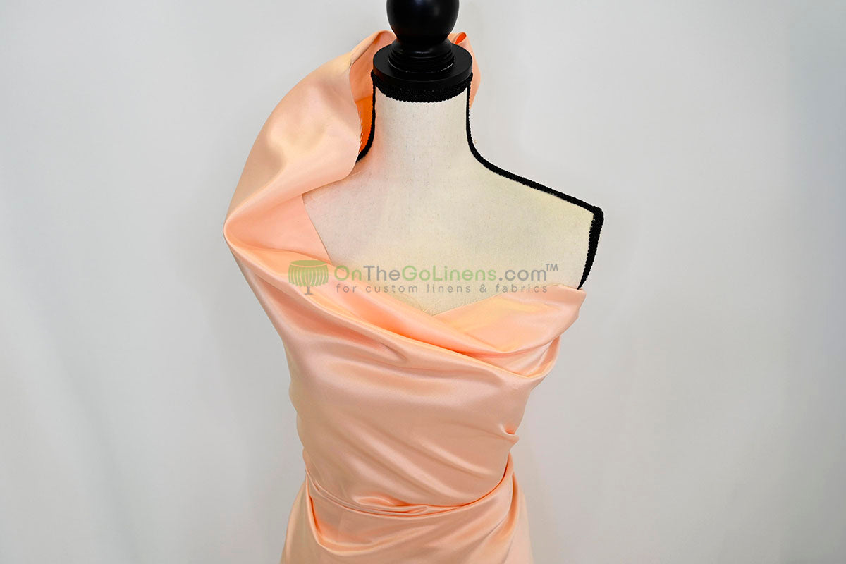Lamour Satin Fabric by the Yard & Bolt | 100% Polyester Semi Dull Heavy Satin Fabric | 60" Wide | Multiple Colors |