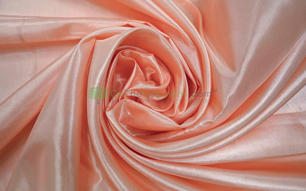 Taffeta Fabric by the Yard | Non Stretch Taffeta | 60" Wide | 75 Colors Available | Wholesale Bolt Available |