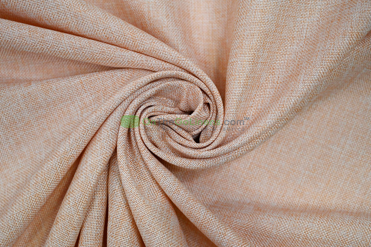Vintage Linen Event Drapery Panels | Imitation Burlap Curtains | Washable 100% Polyester Burlap |