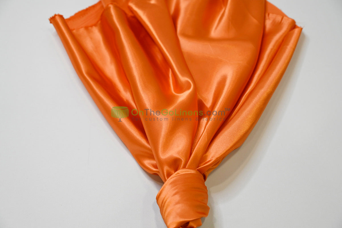 Stretch Charmeuse Fabric by the Yard | Silky Soft Stretch Satin Fabric | 4% Spandex | Multiple Colors |