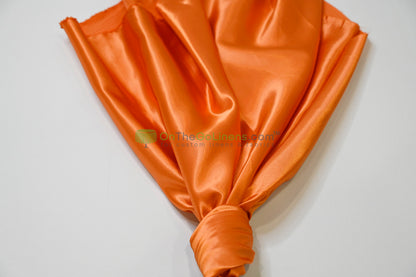 Stretch Charmeuse Fabric by the Yard | Silky Soft Stretch Satin Fabric | 4% Spandex | Multiple Colors |