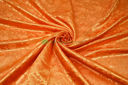 Floral Jacquard Satin Fabric by the Yard | Isabella Floral Jacquard | 60 Wide | Rose Jacquard Satin Fabric |