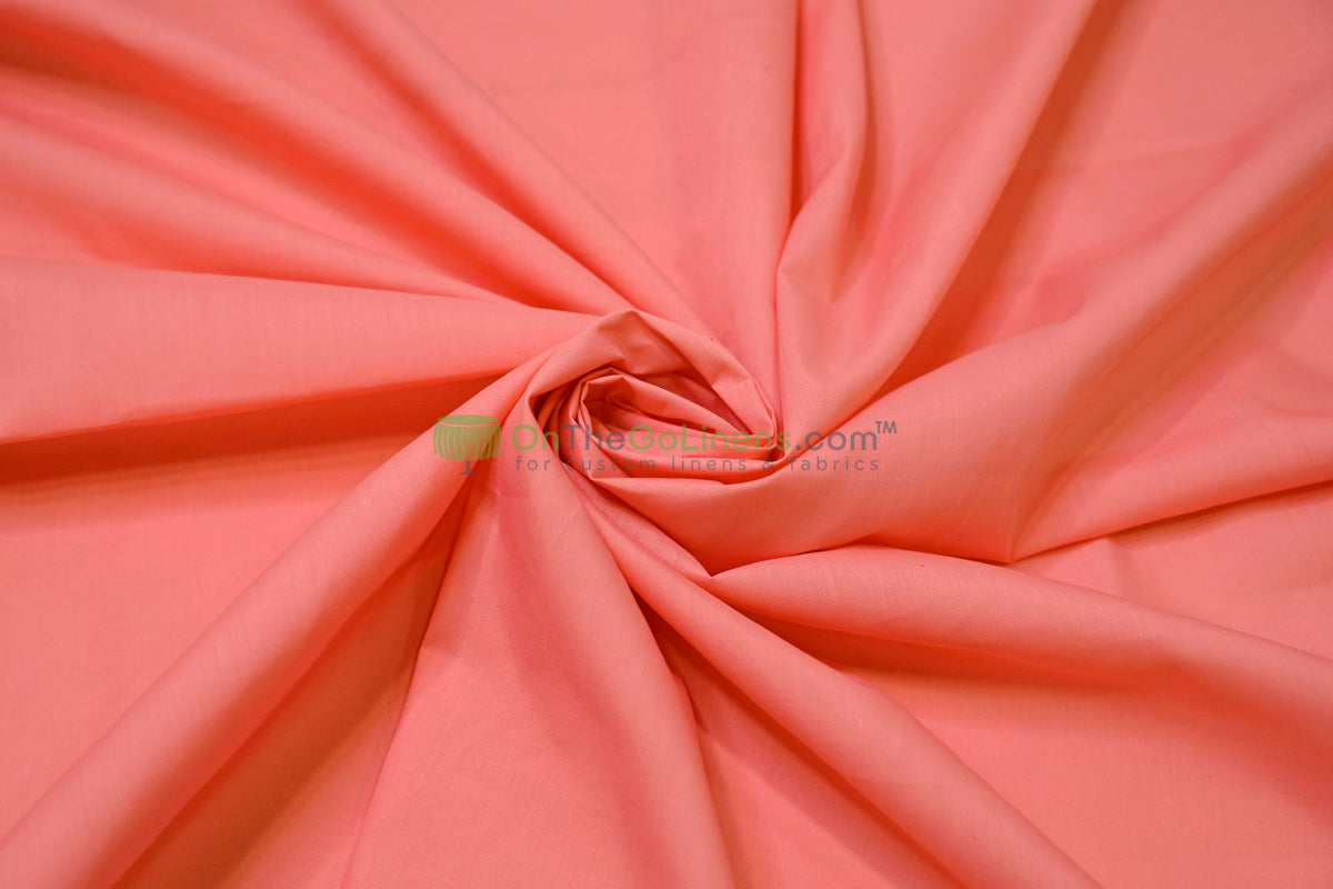 Woven Poly Cotton Broadcloth Fabric by the Yard | Polycotton Fabric | Multiple Colors | 60" Wide | 80/20 Blend |