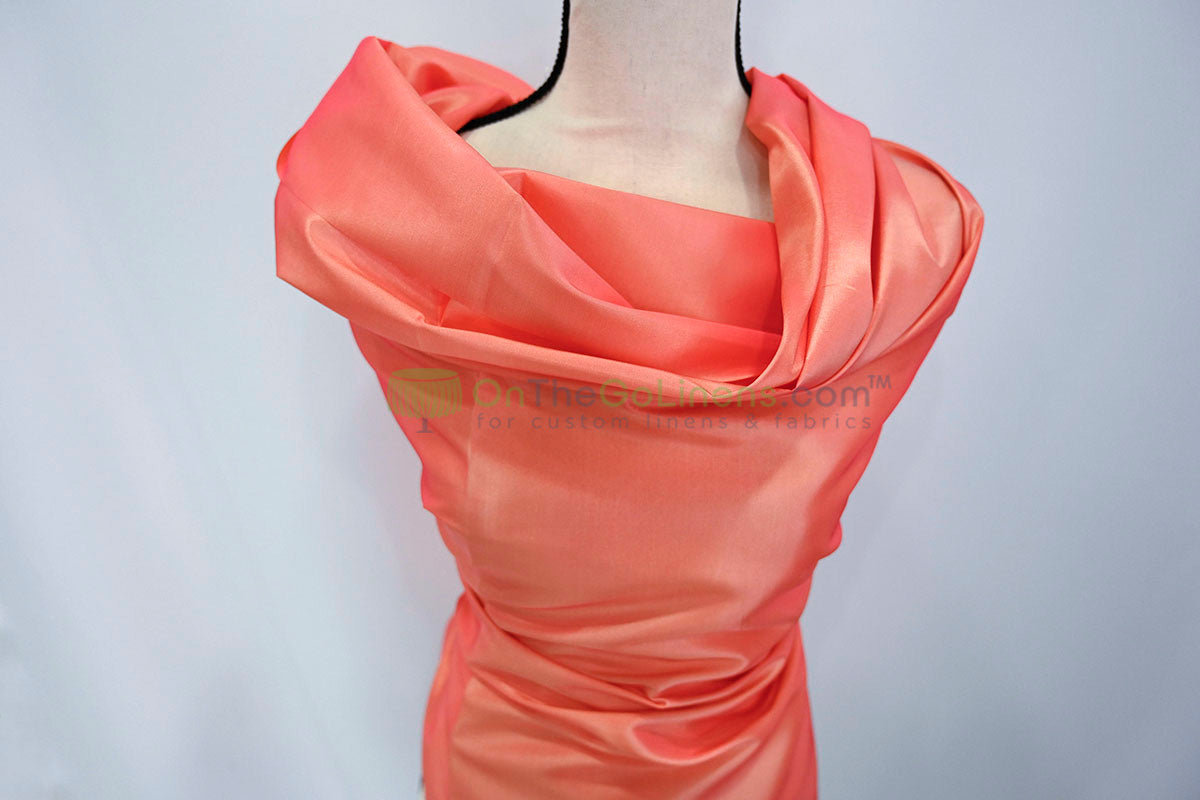 Taffeta Fabric by the Yard | Non Stretch Taffeta | 60" Wide | 75 Colors Available | Wholesale Bolt Available |