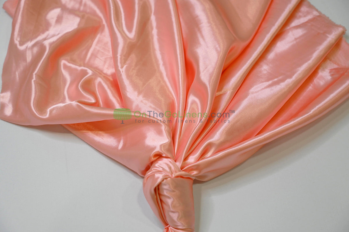 Stretch Charmeuse Fabric by the Yard | Silky Soft Stretch Satin Fabric | 4% Spandex | Multiple Colors |