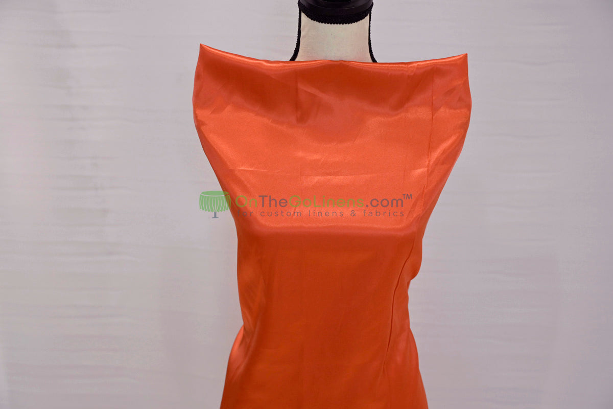 Charmeuse Satin Table Linens, Table Overlays, Table Drapes and Banquets | Multiple IFR Satin Colors |