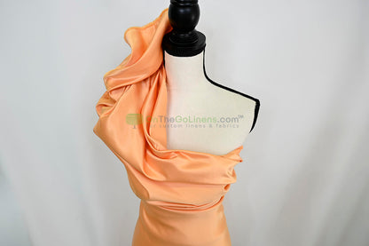 Lamour Satin Fabric by the Yard & Bolt | 100% Polyester Semi Dull Heavy Satin Fabric | 60" Wide | Multiple Colors |