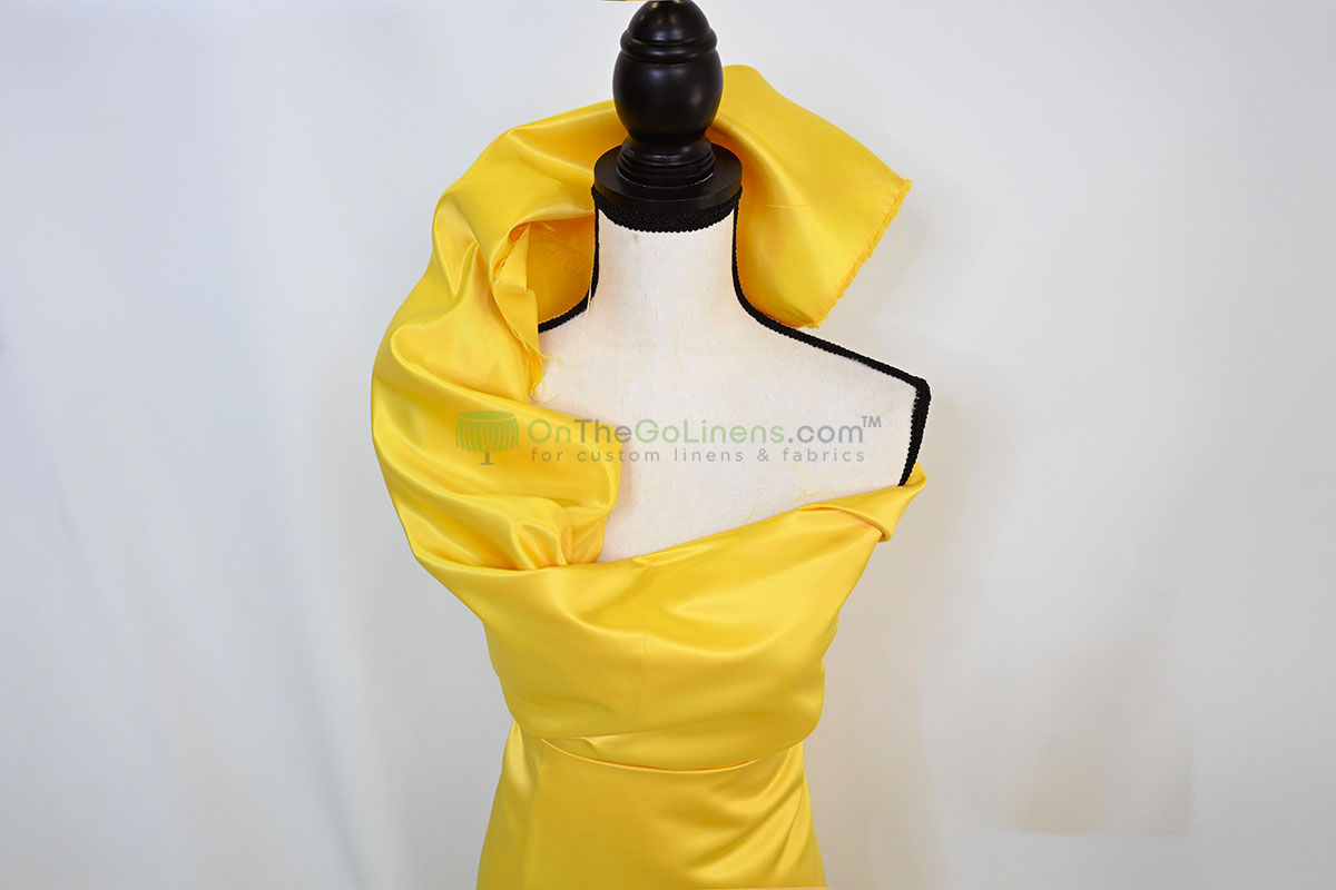 Lamour Satin Fabric by the Yard & Bolt | 100% Polyester Semi Dull Heavy Satin Fabric | 60" Wide | Multiple Colors |