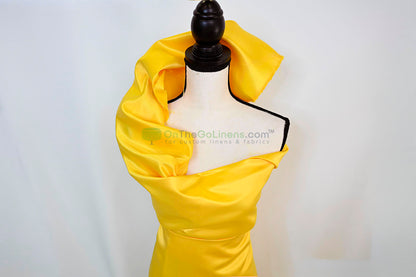 Lamour Satin Fabric by the Yard & Bolt | 100% Polyester Semi Dull Heavy Satin Fabric | 60" Wide | Multiple Colors |