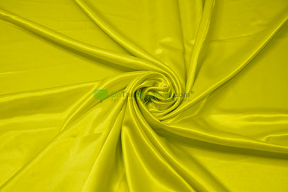 Stretch Charmeuse Fabric by the Yard | Silky Soft Stretch Satin Fabric | 4% Spandex | Multiple Colors |