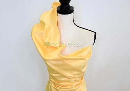 Lamour Satin Fabric by the Yard & Bolt | 100% Polyester Semi Dull Heavy Satin Fabric | 60" Wide | Multiple Colors |