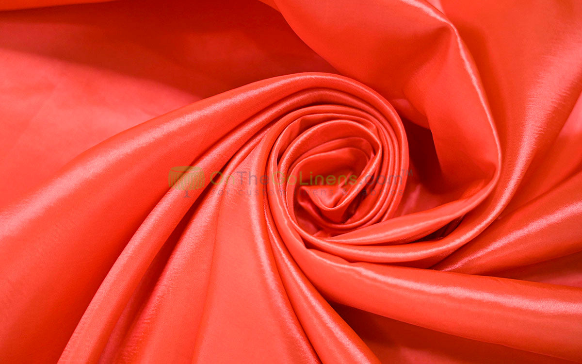 Taffeta Fabric by the Yard | Non Stretch Taffeta | 60" Wide | 75 Colors Available | Wholesale Bolt Available |