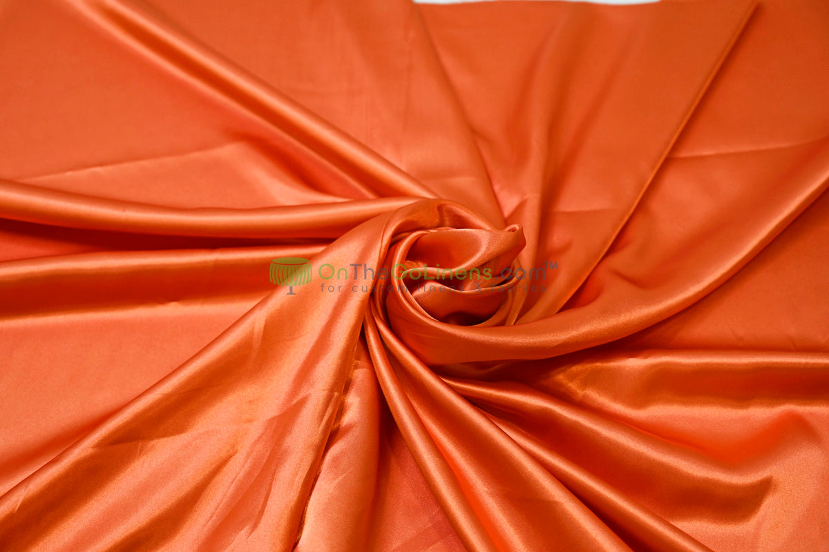 Stretch Charmeuse Fabric by the Yard | Silky Soft Stretch Satin Fabric | 4% Spandex | Multiple Colors |