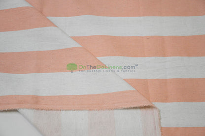 100% Cotton Canvas 2" Stripe Fabric | Sold by the Yard | Four Colors Available | 60" Wide |