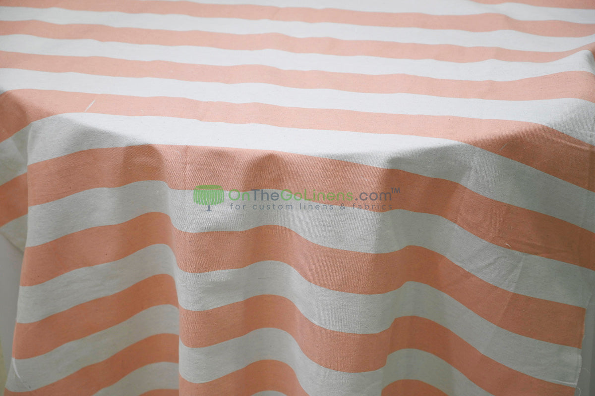 100% Cotton Canvas 2" Stripe Fabric | Sold by the Yard | Four Colors Available | 60" Wide |
