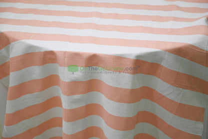 100% Cotton Canvas 2" Stripe Fabric | Sold by the Yard | Four Colors Available | 60" Wide |