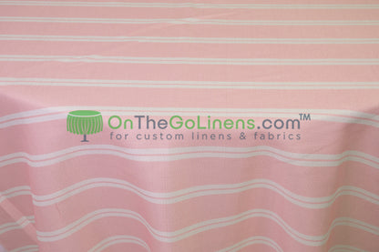 Monarch Stripe Tablecloths & Table Linens 100% Polyester for Weddings & Events