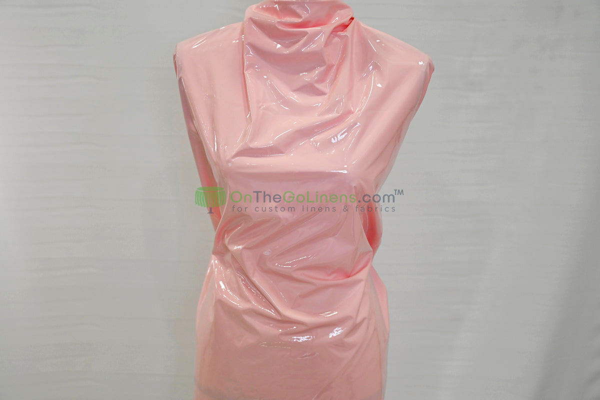 Shiny Patent Vinyl | Flexible Stretch - 94% Polyester, 6% Spandex | 60" Wide