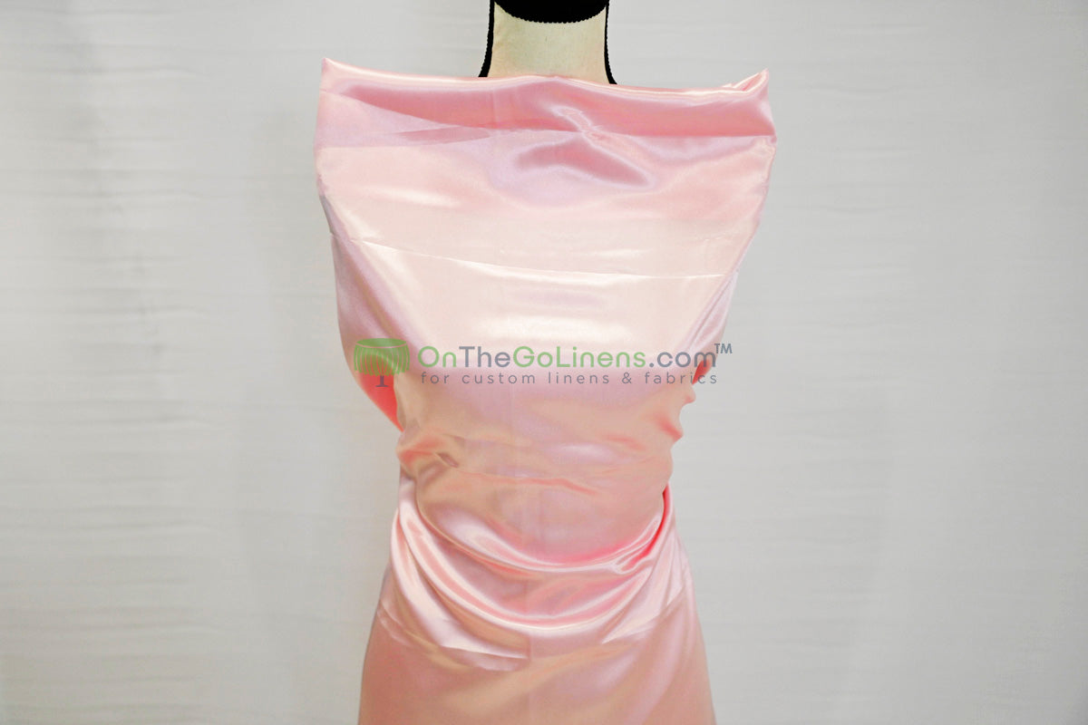 Stretch Charmeuse Fabric by the Yard | Silky Soft Stretch Satin Fabric | 4% Spandex | Multiple Colors |