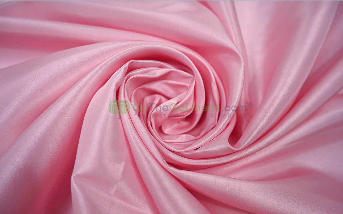 Taffeta Fabric by the Yard | Non Stretch Taffeta | 60" Wide | 75 Colors Available | Wholesale Bolt Available |