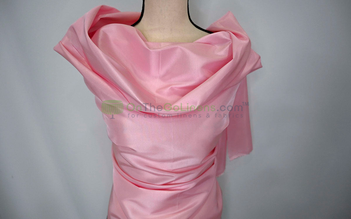 Taffeta Fabric by the Yard | Non Stretch Taffeta | 60" Wide | 75 Colors Available | Wholesale Bolt Available |