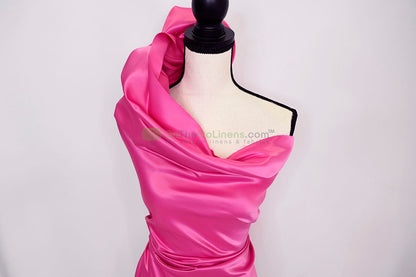 Lamour Satin Fabric by the Yard & Bolt | 100% Polyester Semi Dull Heavy Satin Fabric | 60" Wide | Multiple Colors |