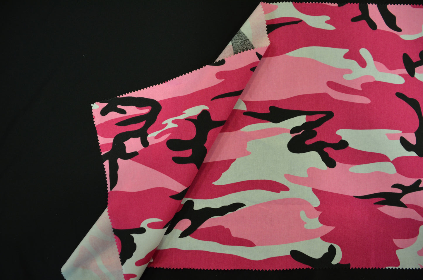 Army Camouflage Cotton Fabric by the Yard 60" Wide 100% Cotton in Hunter Green, Fuchsia and Grey