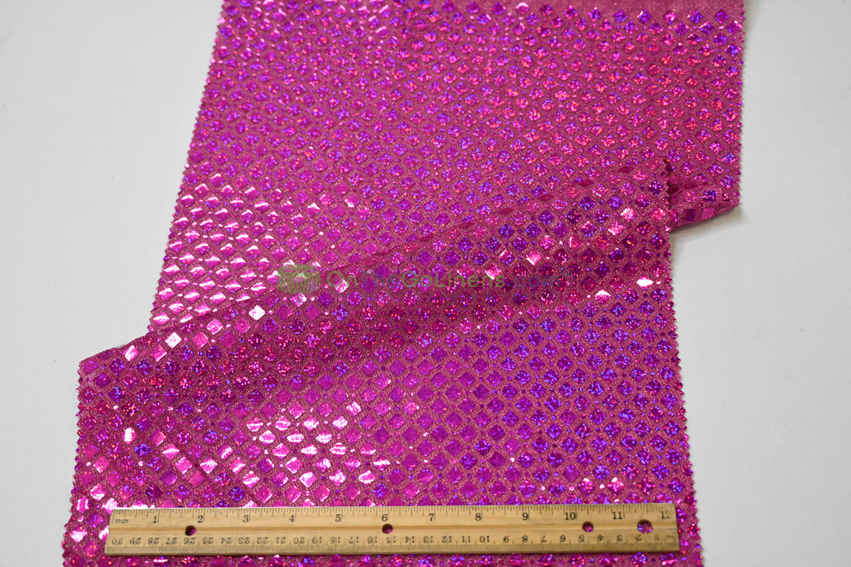 Holographic Sequin Fabric | 45” Wide | Lightweight & Flowing for Costumes, Gowns & Décor