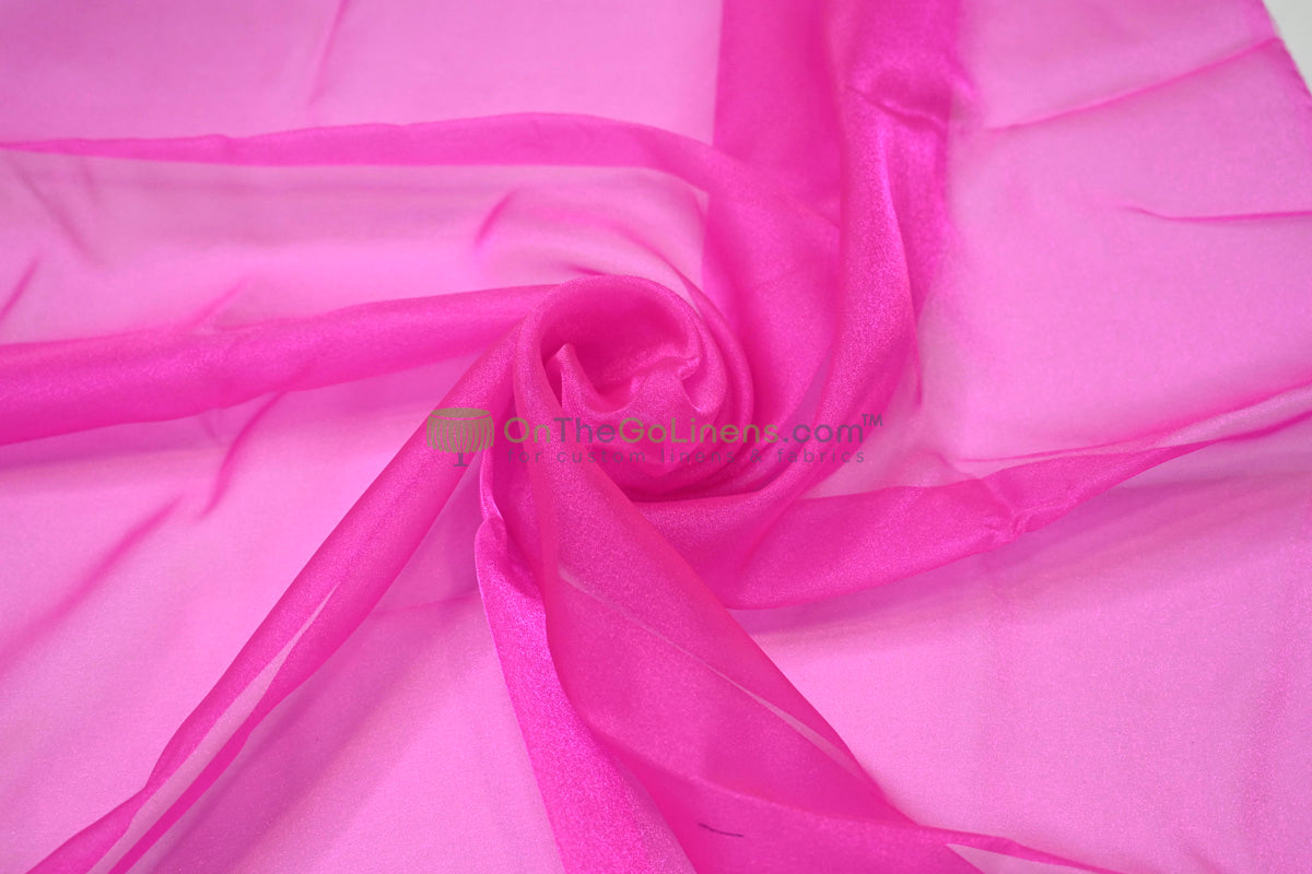 Japanese Crystal Organza Fabric | 100% Nylon | 45” Width | Sheer Luxury for Gowns & Décor