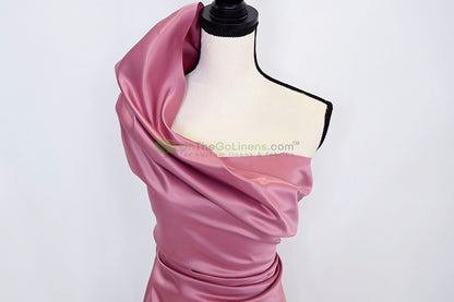 Lamour Satin Fabric by the Yard & Bolt | 100% Polyester Semi Dull Heavy Satin Fabric | 60" Wide | Multiple Colors |
