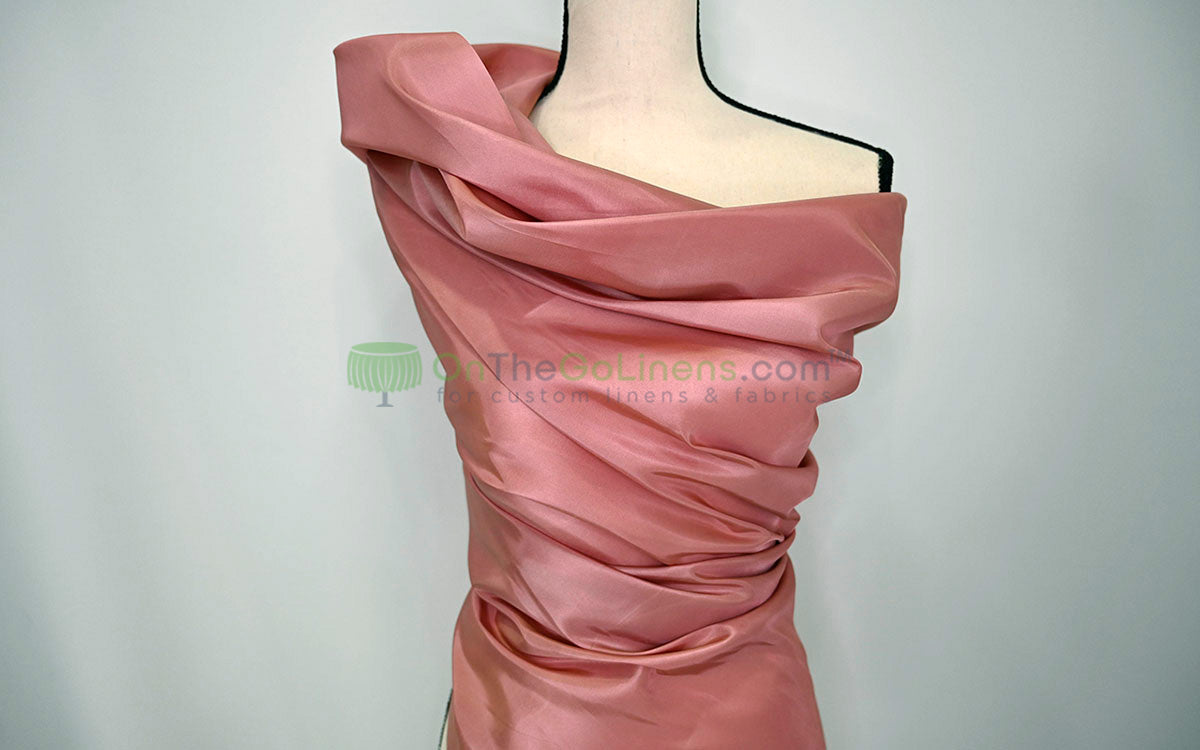 Taffeta Fabric by the Yard | Non Stretch Taffeta | 60" Wide | 75 Colors Available | Wholesale Bolt Available |