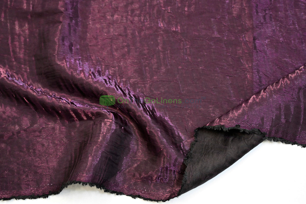 Iridescent Crush Shimmer Fabric by the Yard and Bolt | 54" wide | Galaxy Fabric |