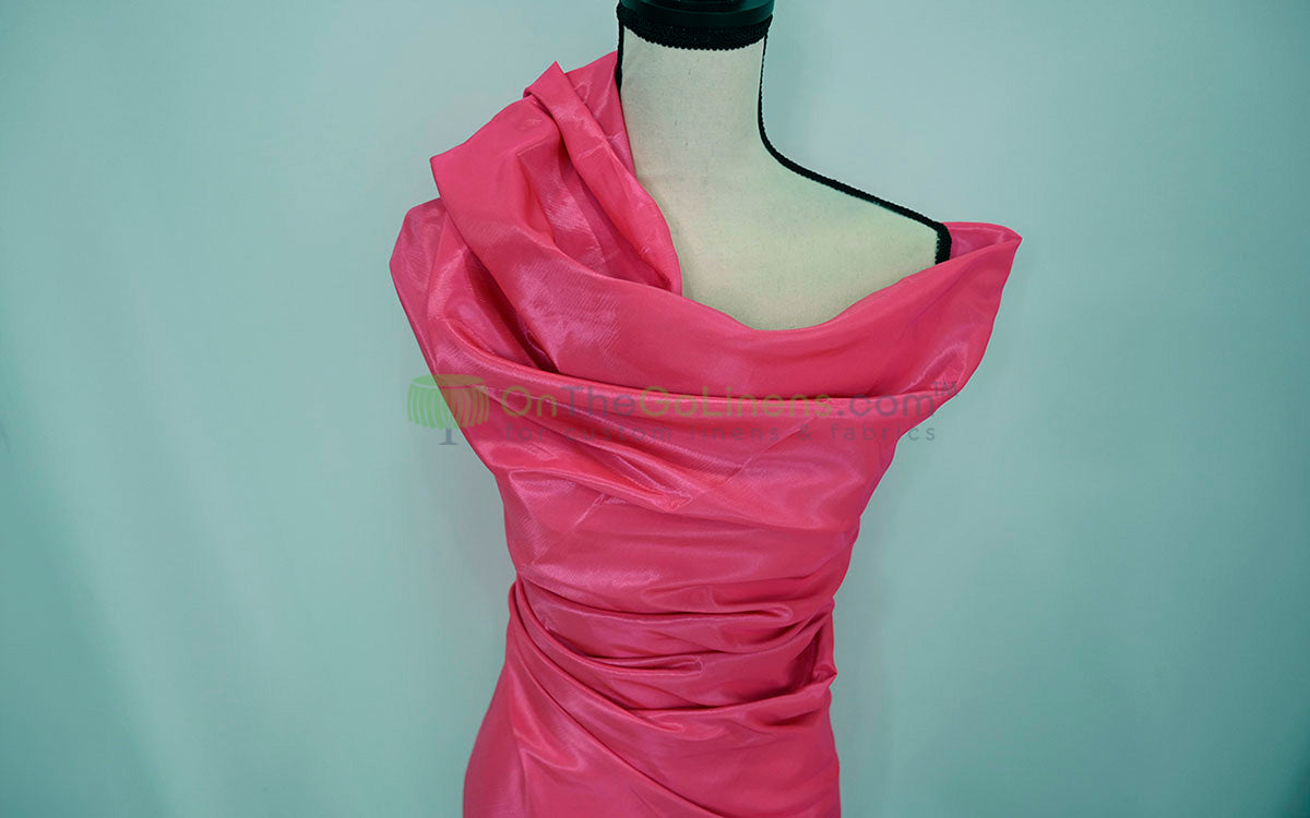 Taffeta Fabric by the Yard | Non Stretch Taffeta | 60" Wide | 75 Colors Available | Wholesale Bolt Available |
