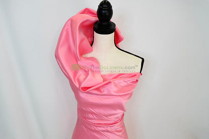 Lamour Satin Fabric by the Yard & Bolt | 100% Polyester Semi Dull Heavy Satin Fabric | 60" Wide | Multiple Colors |