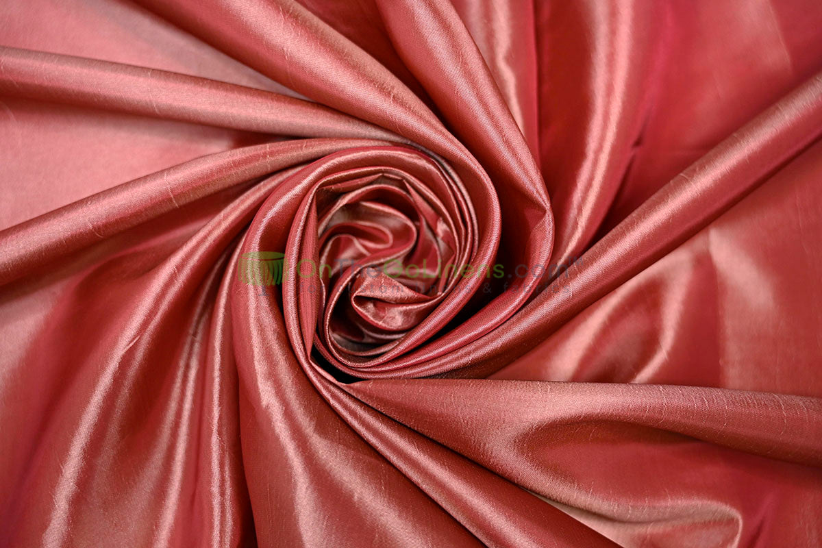 Taffeta Fabric by the Yard | Non Stretch Taffeta | 60" Wide | 75 Colors Available | Wholesale Bolt Available |