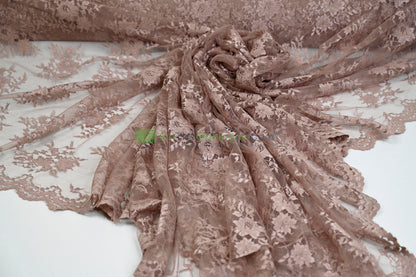 Chantilly Lace Fabric | Elegant Floral Lace | Lightweight & Sheer | Ideal for Bridal & Evening Wear