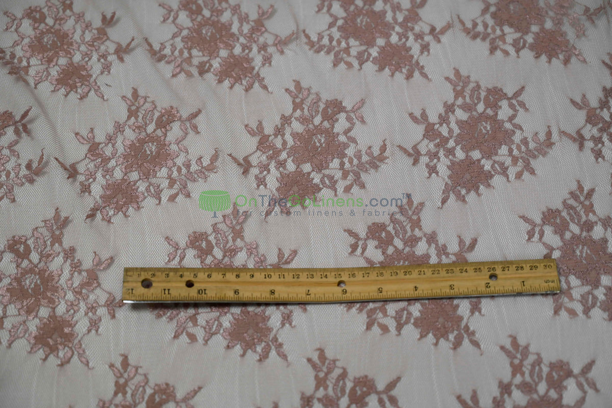 Chantilly Lace Fabric | Elegant Floral Lace | Lightweight & Sheer | Ideal for Bridal & Evening Wear