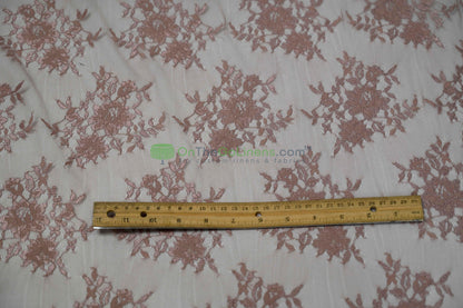 Chantilly Lace Fabric | Elegant Floral Lace | Lightweight & Sheer | Ideal for Bridal & Evening Wear