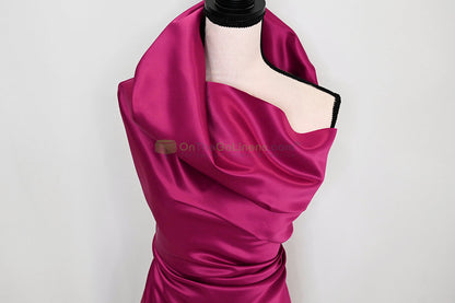 Lamour Satin Fabric by the Yard & Bolt | 100% Polyester Semi Dull Heavy Satin Fabric | 60" Wide | Multiple Colors |