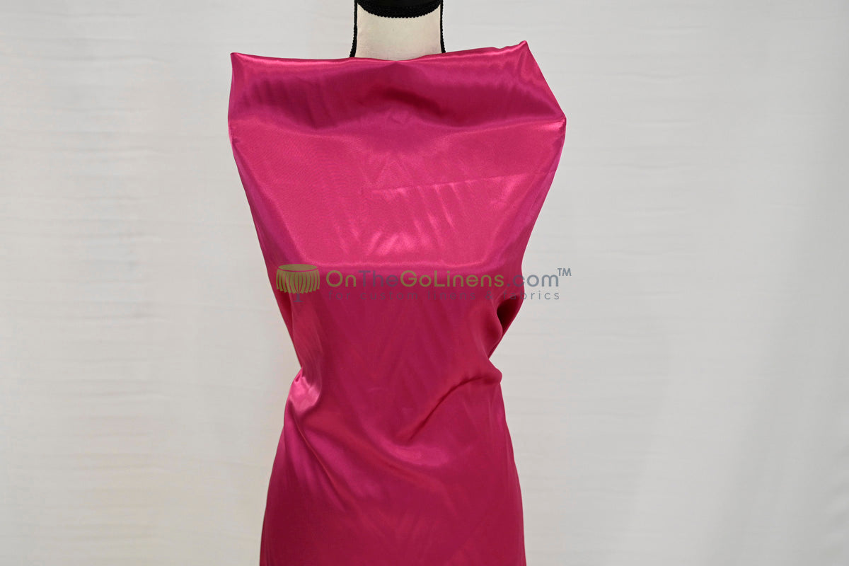 Stretch Charmeuse Fabric by the Yard | Silky Soft Stretch Satin Fabric | 4% Spandex | Multiple Colors |