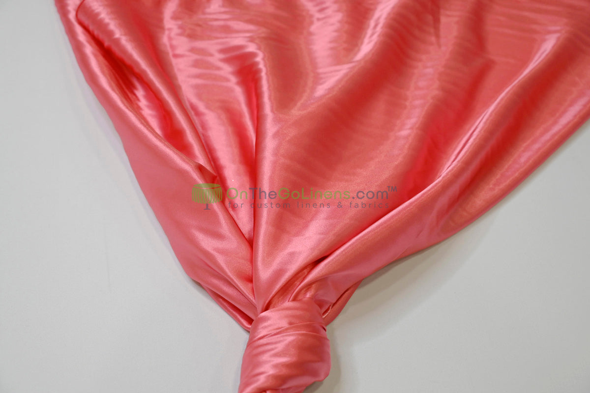 Stretch Charmeuse Fabric by the Yard | Silky Soft Stretch Satin Fabric | 4% Spandex | Multiple Colors |