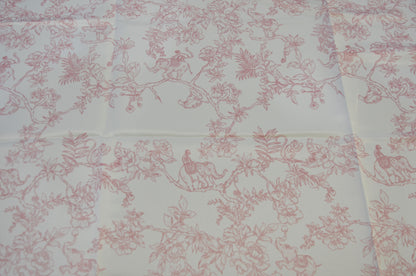 Ben Toile Satin Print Event Drapery Panels | French Style Toile Satin Print Curtains | 100% Polyester Washable |