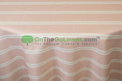 Monarch Stripe Tablecloths & Table Linens 100% Polyester for Weddings & Events